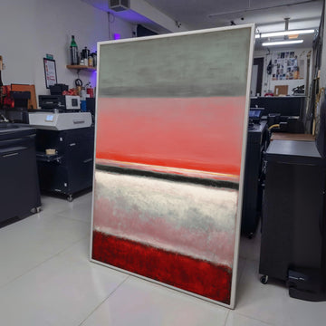 Abstract Color Field Canvas Art, Mark Rothko Inspired Wall Art, Modern Minimalist Design, Bold Red wall decoration, canvas print, wall art