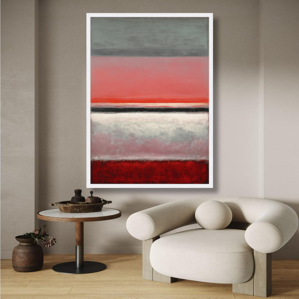 Abstract Color Field Canvas Art, Mark Rothko Inspired Wall Art, Modern Minimalist Design, Bold Red wall decoration, canvas print, wall art