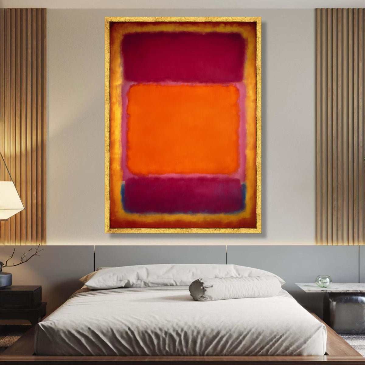 Bold Abstract Color Blocks Canvas, Mark Rothko Inspired Wall Art, Modern Expressionist Canvas, wall decoration, canvas print, wall art
