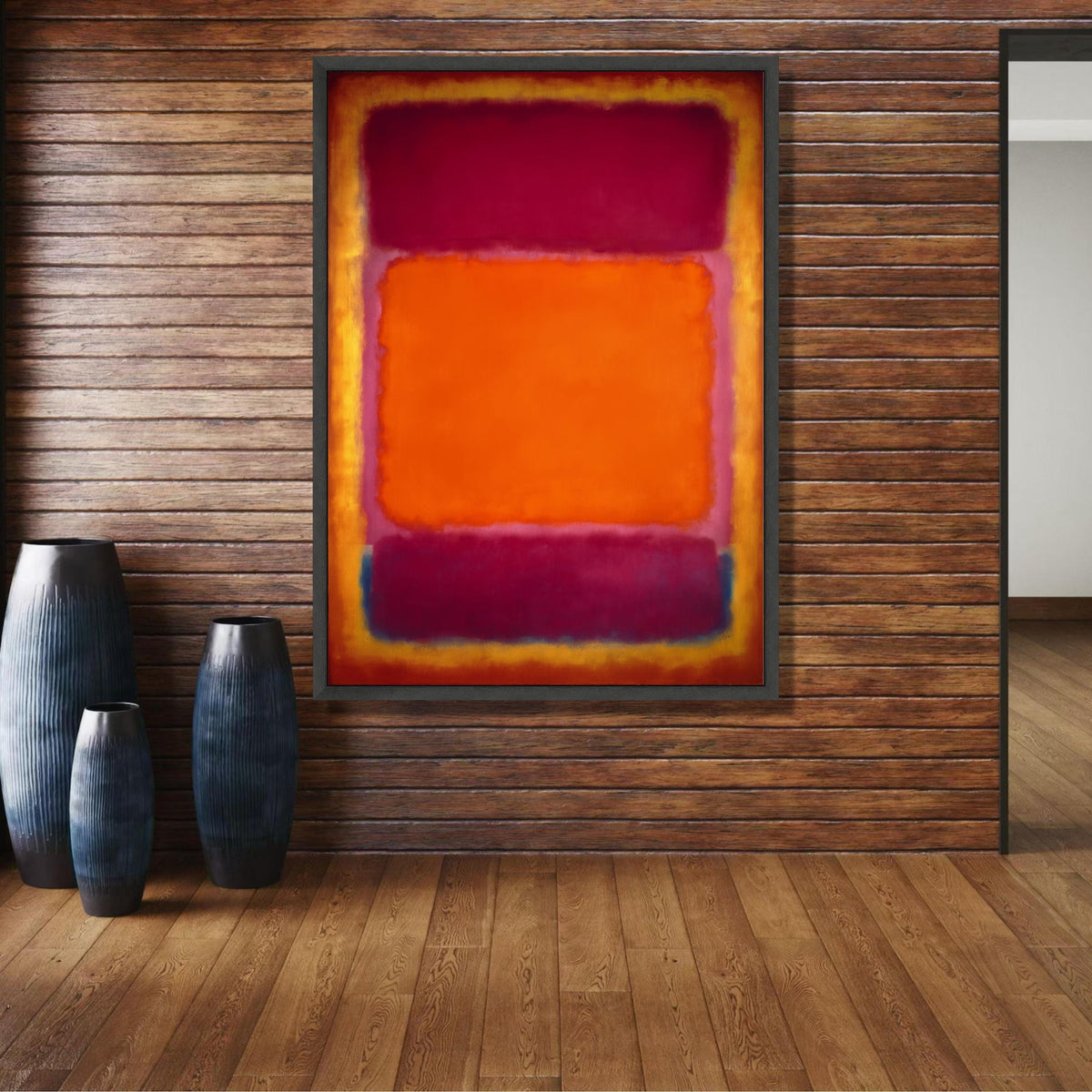 Bold Abstract Color Blocks Canvas, Mark Rothko Inspired Wall Art, Modern Expressionist Canvas, wall decoration, canvas print, wall art