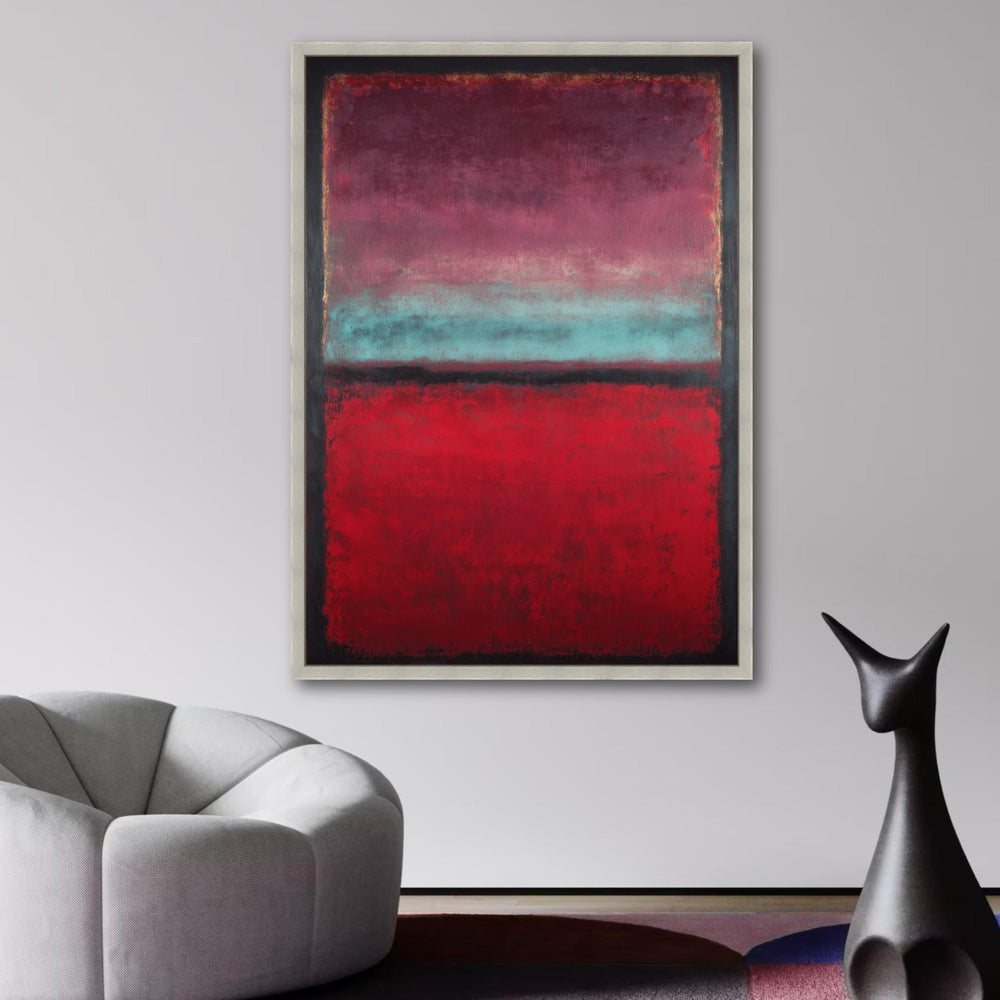 Abstract Color Field Canvas Wall Art, Mark Rothko Inspired, Modern Red and Purple Decor, wall decoration, canvas print, wall art