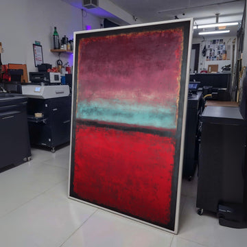 Abstract Color Field Canvas Wall Art, Mark Rothko Inspired, Modern Red and Purple Decor, wall decoration, canvas print, wall art