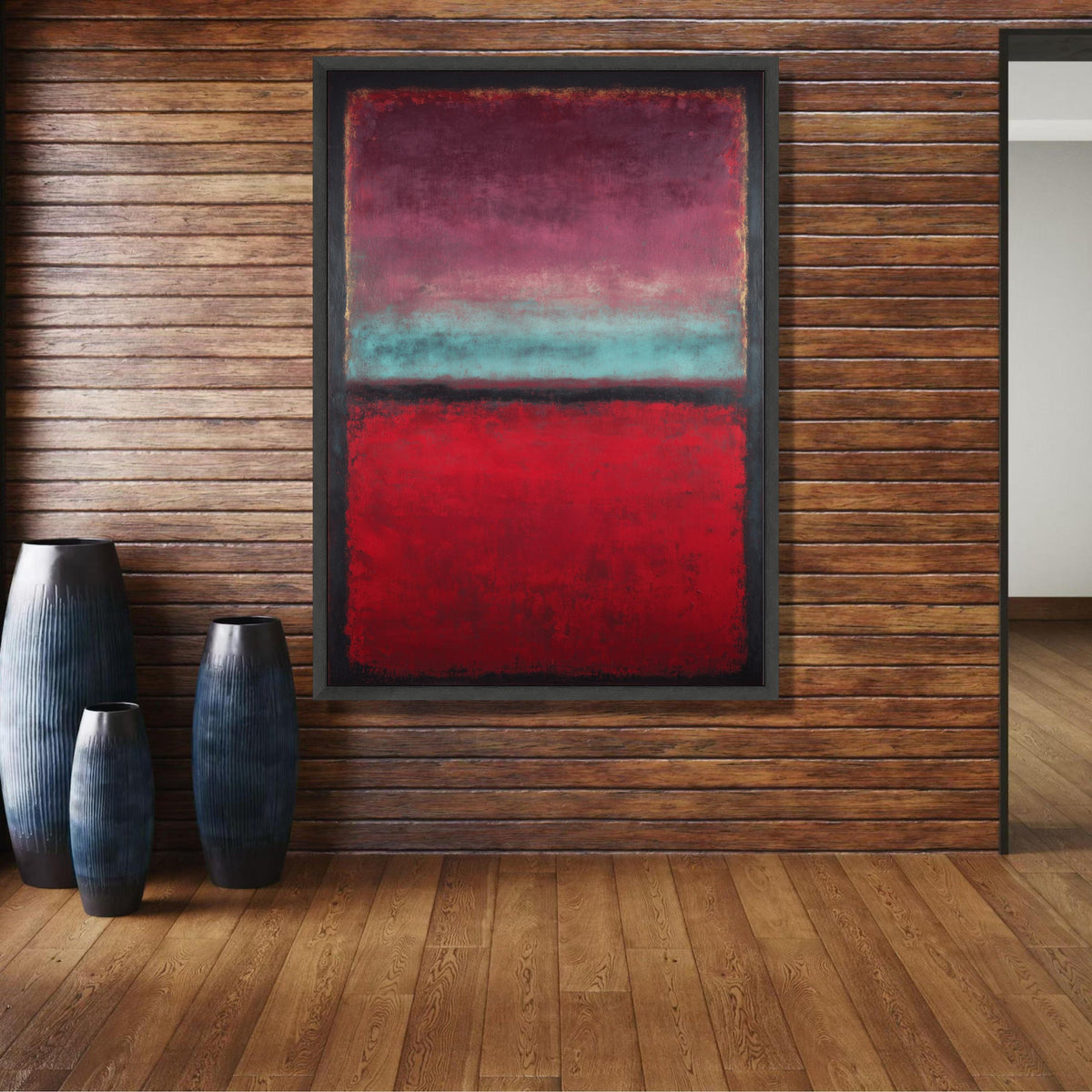 Abstract Color Field Canvas Wall Art, Mark Rothko Inspired, Modern Red and Purple Decor, wall decoration, canvas print, wall art