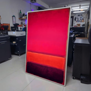 Mark Rothko Inspired Abstract Canvas, Vibrant Color Block Wall Art, Modern Red and Orange Canvas, wall decoration, canvas print, wall art