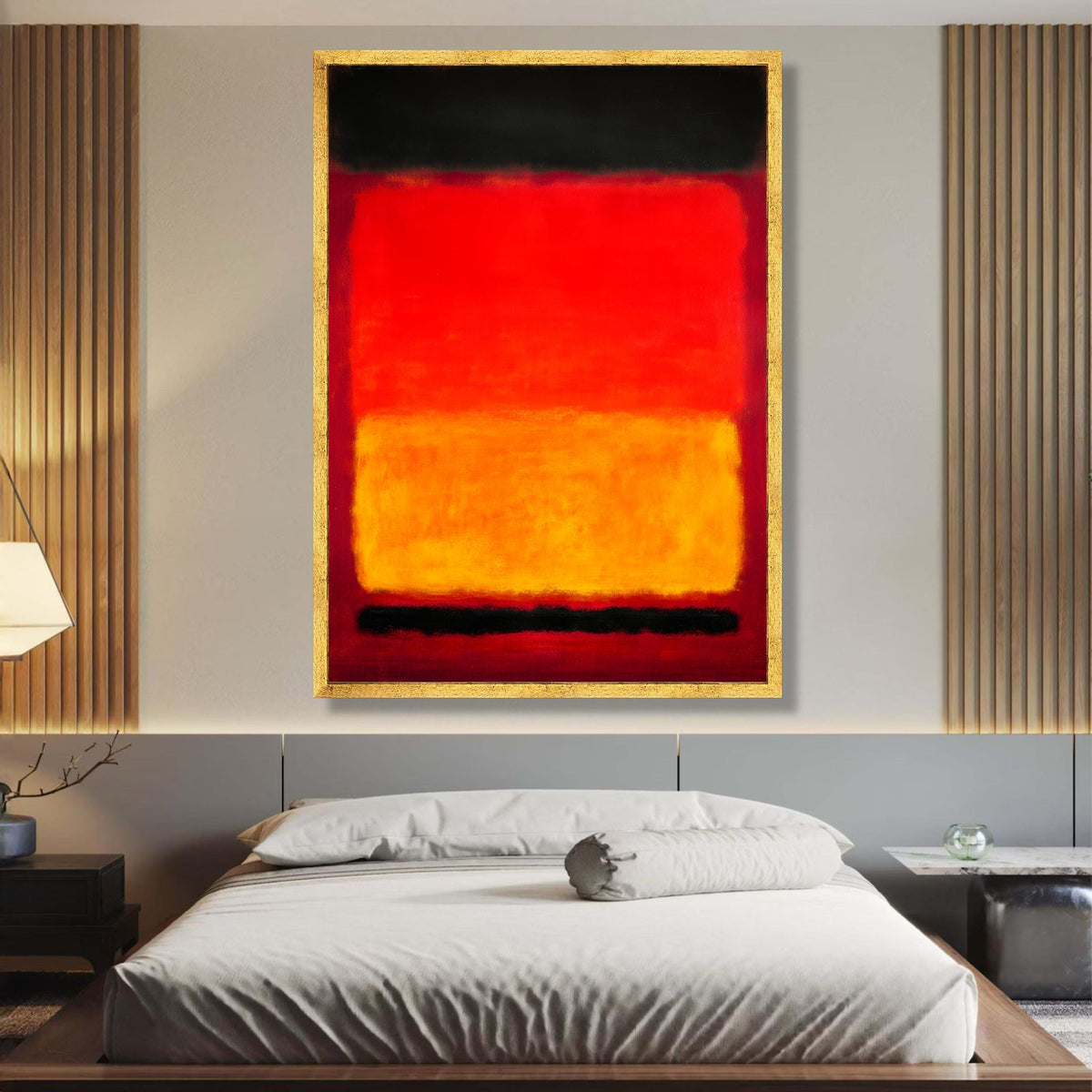 Vibrant Abstract Color Block Canvas, Mark Rothko Inspired Wall Art, Modern Expressionist Home wall decoration, canvas print, wall art