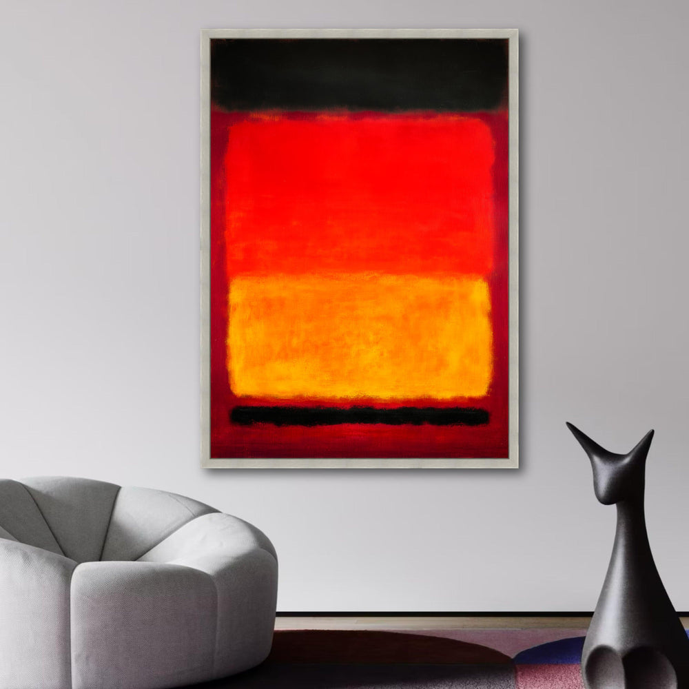 Vibrant Abstract Color Block Canvas, Mark Rothko Inspired Wall Art, Modern Expressionist Home wall decoration, canvas print, wall art