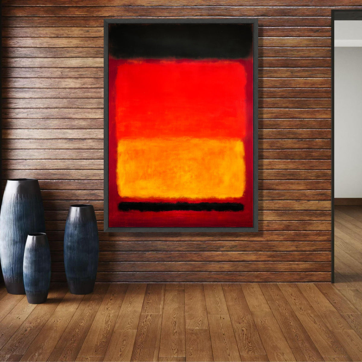 Vibrant Abstract Color Block Canvas, Mark Rothko Inspired Wall Art, Modern Expressionist Home wall decoration, canvas print, wall art
