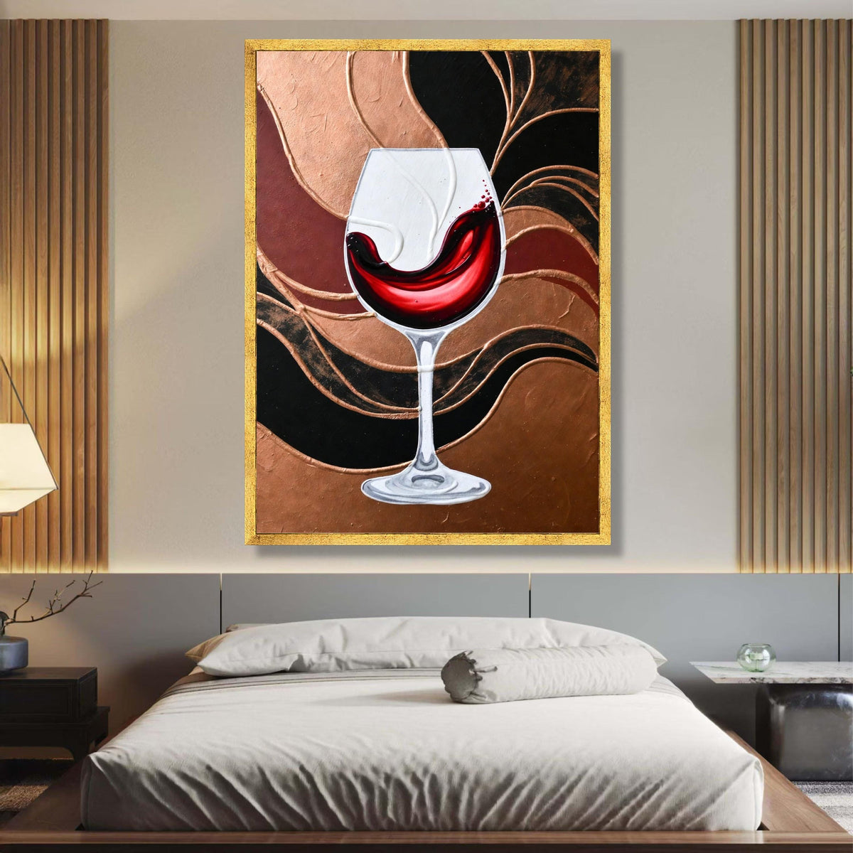 Elegant Red Wine Splash Canvas, Wine Glass Wall Art, Modern Kitchen Decor, Bar Room Canvas, Abstract wall decoration, canvas print, wall art
