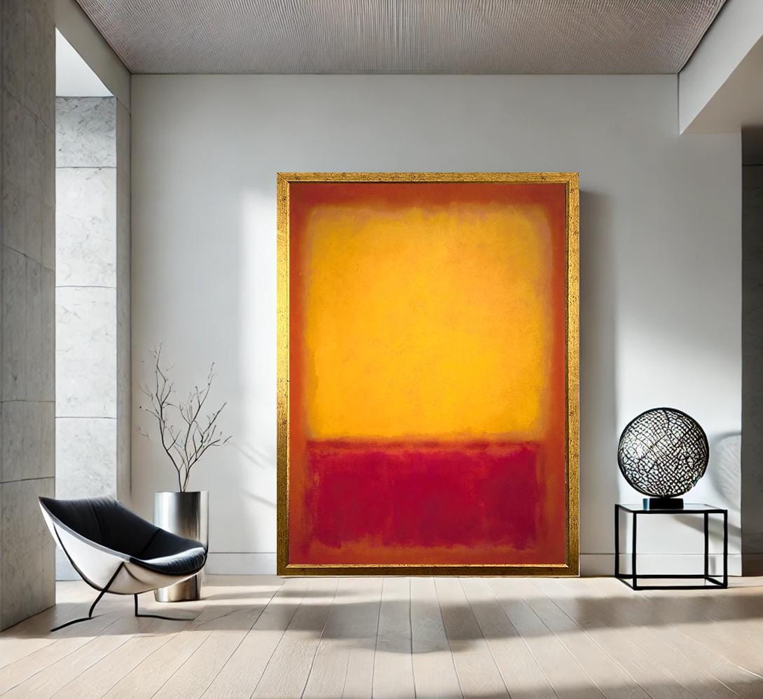 Mark Rothko Inspired Abstract Canvas Print – Modern Color Field Art