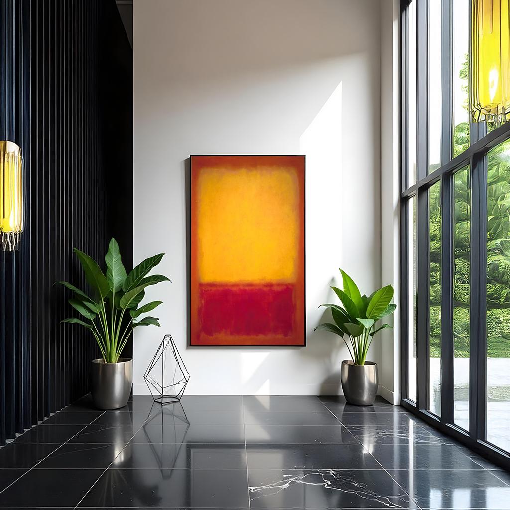 Mark Rothko Inspired Abstract Canvas Print – Modern Color Field Art