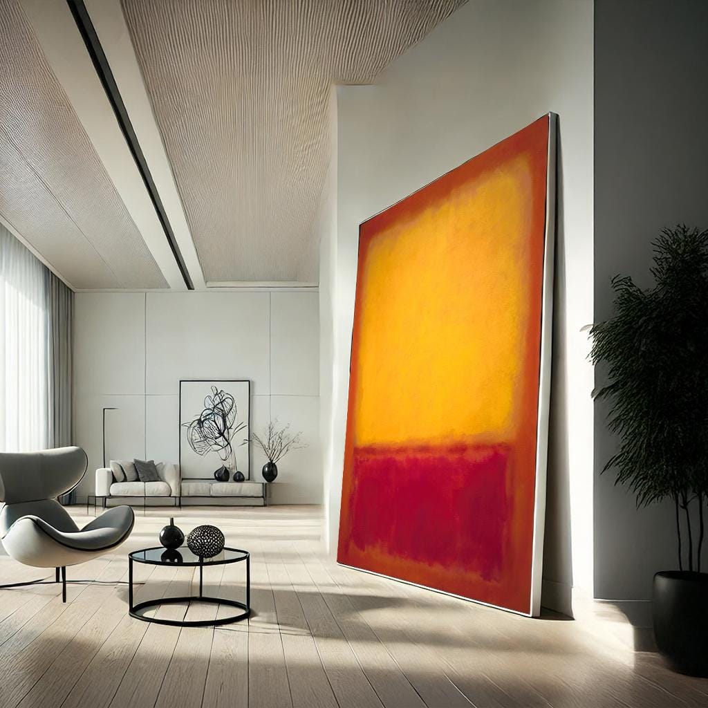 Mark Rothko Inspired Abstract Canvas Print – Modern Color Field Art