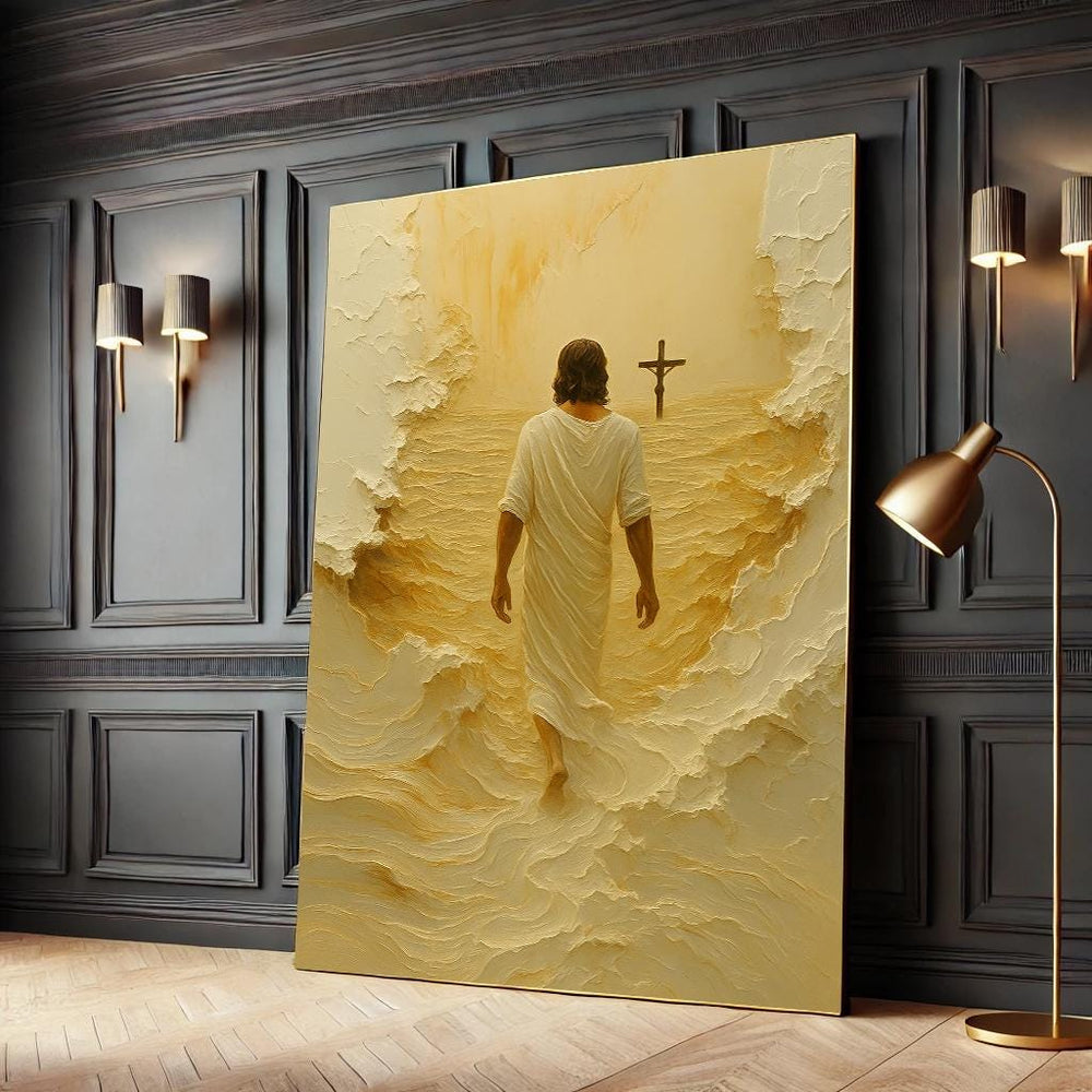 Jesus Walking on Water Canvas Print – Christian Home Decor