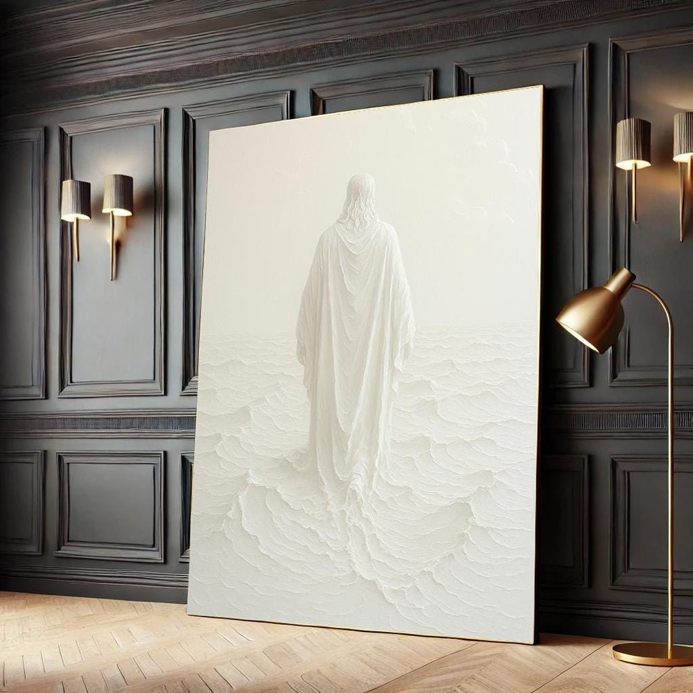 Jesus Walking on Water Canvas Print – Religious Christian Art