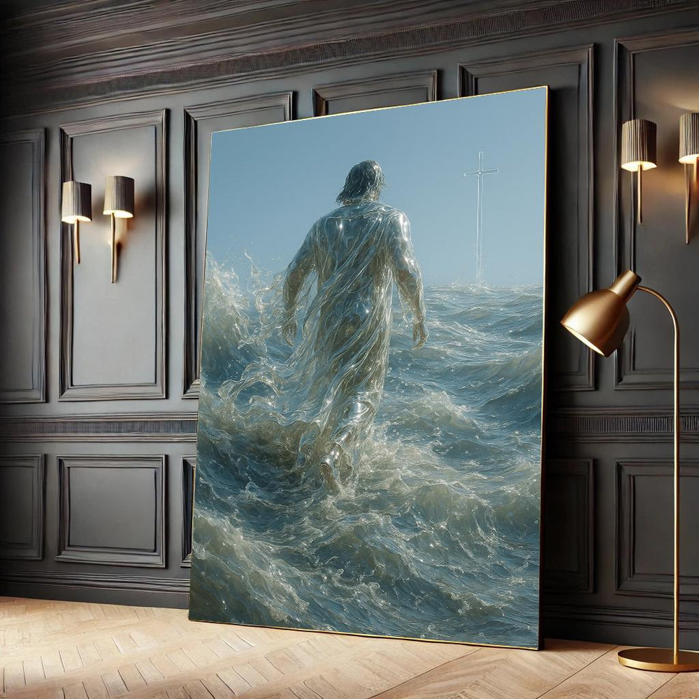Jesus Walking on Water Canvas Print – Christian Home Decor