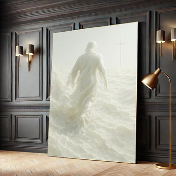 Jesus Walking on Water Canvas Print – Religious Christian Wall Art