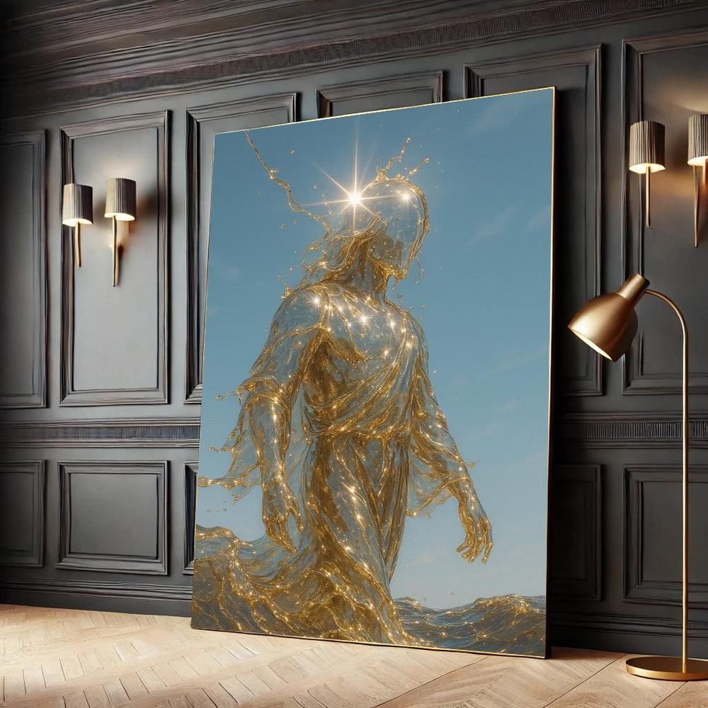 Jesus Walking on Water Canvas Print – Religious Christian Wall Art