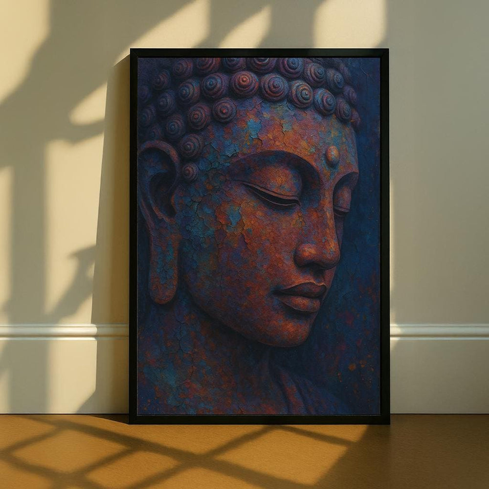 Serene Buddha Canvas Print, Spiritual Zen Wall Art