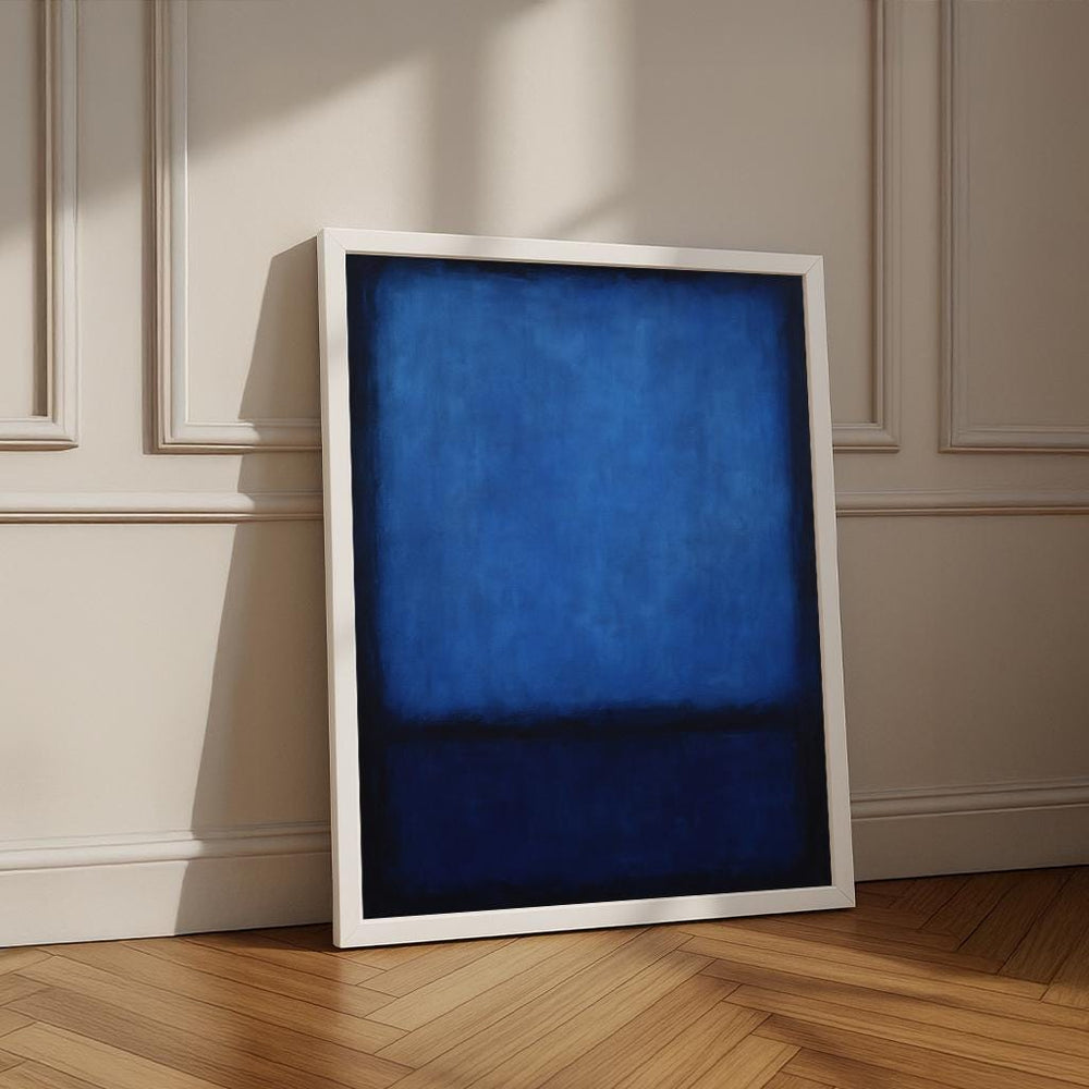 Rothko Style Blue Abstract Canvas Print, Modern Minimalist Wall Art, Ready to Hang