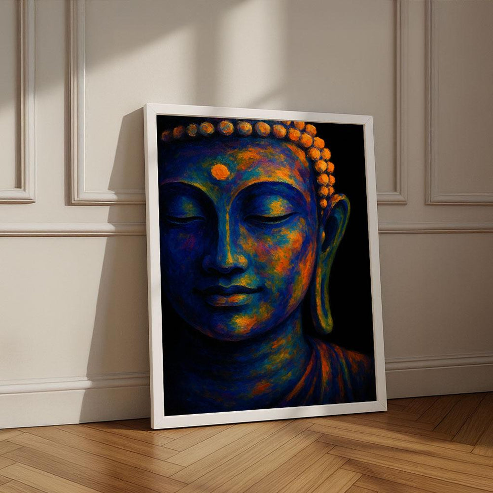 Harmonious Buddha Serenity Canvas Wall Art Print | Zen Living Room Decor | Spiritual Gift