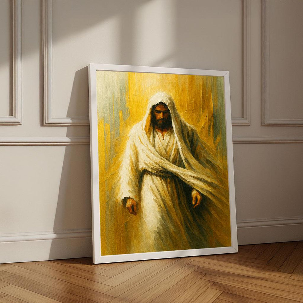 Radiant Jesus Canvas Art Print | Spiritual Home Decor