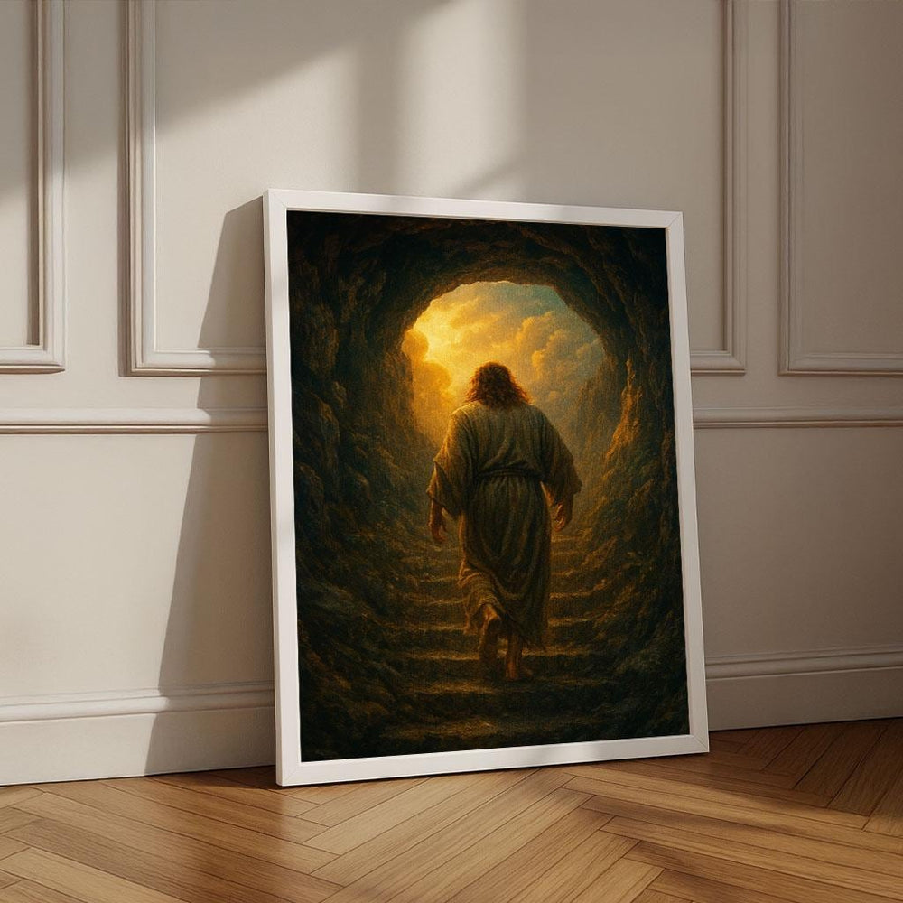 Radiant Jesus Canvas Print | Spiritual Home Decor, Statement Piece