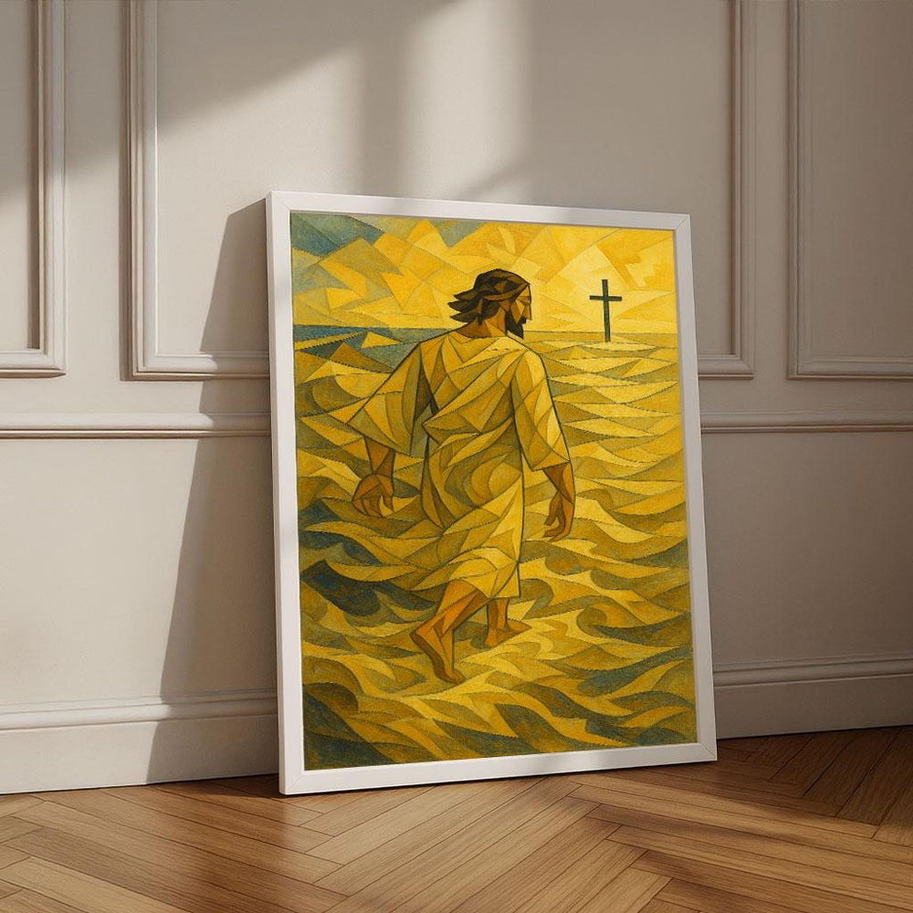 Jesus Walking on Water Canvas Print | Religious Wall Art