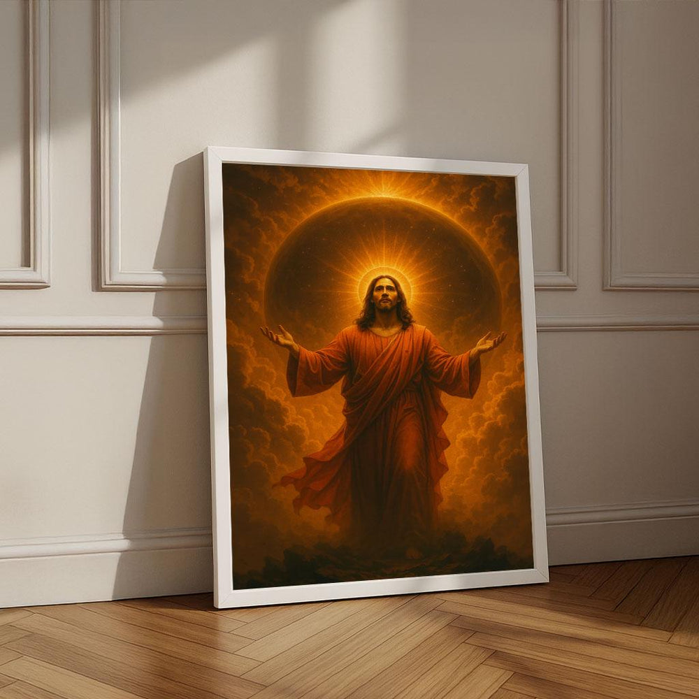Radiant Jesus Canvas Print | Spiritual Wall Art