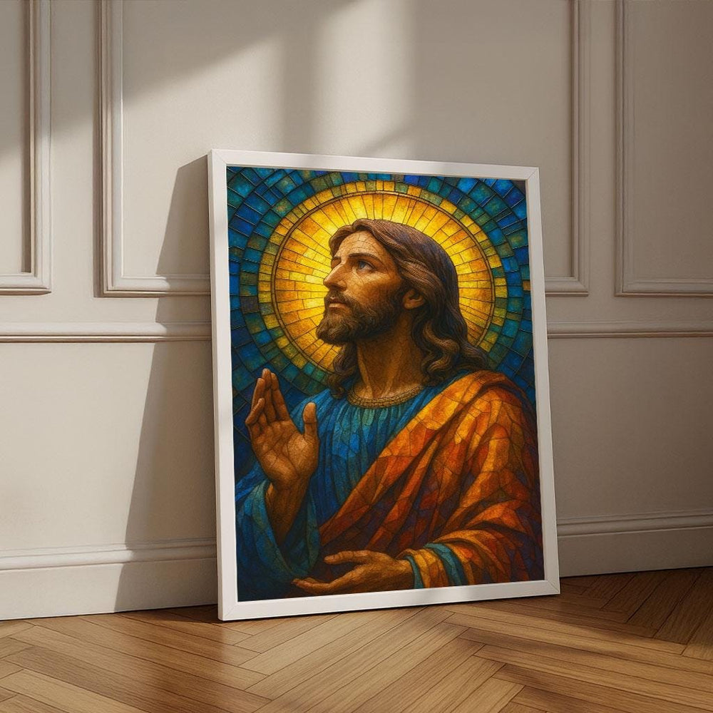 Radiant Jesus Canvas Print | Spiritual Home Decor