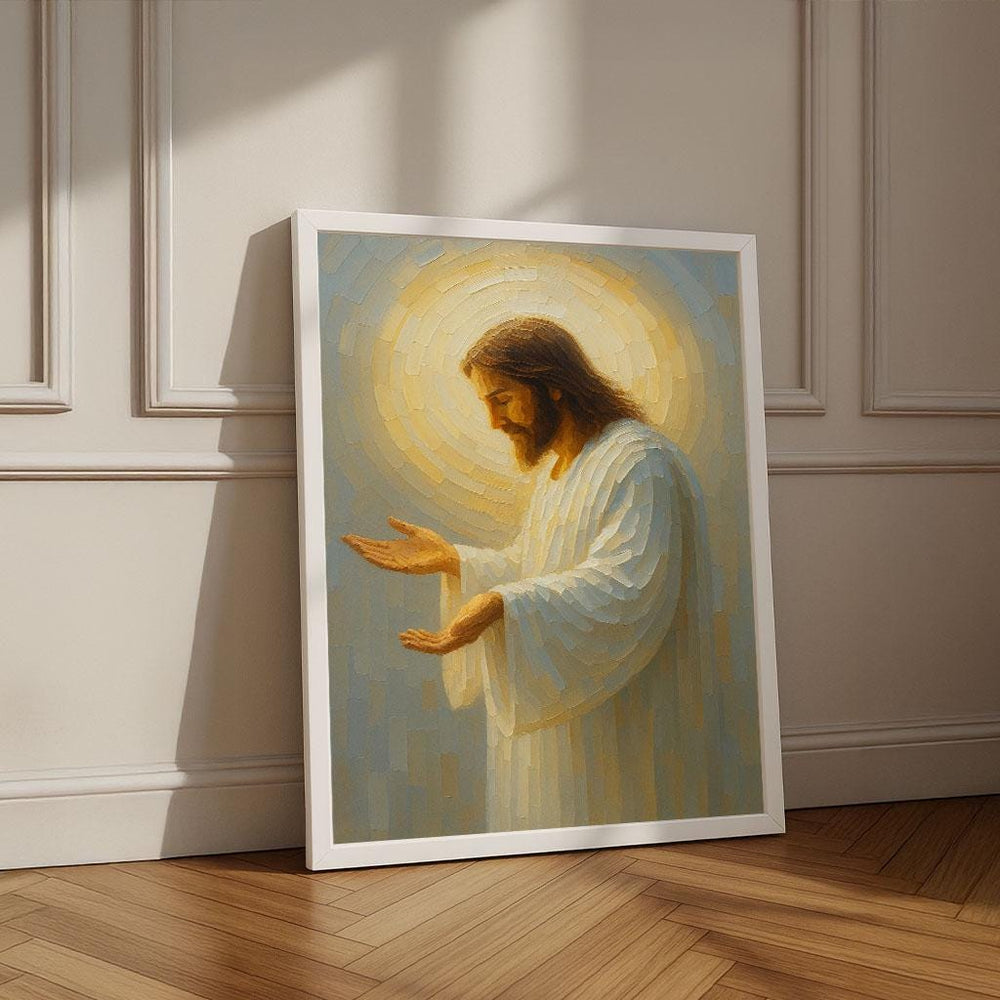 Radiant Jesus Canvas Print – Spiritual Home Decor