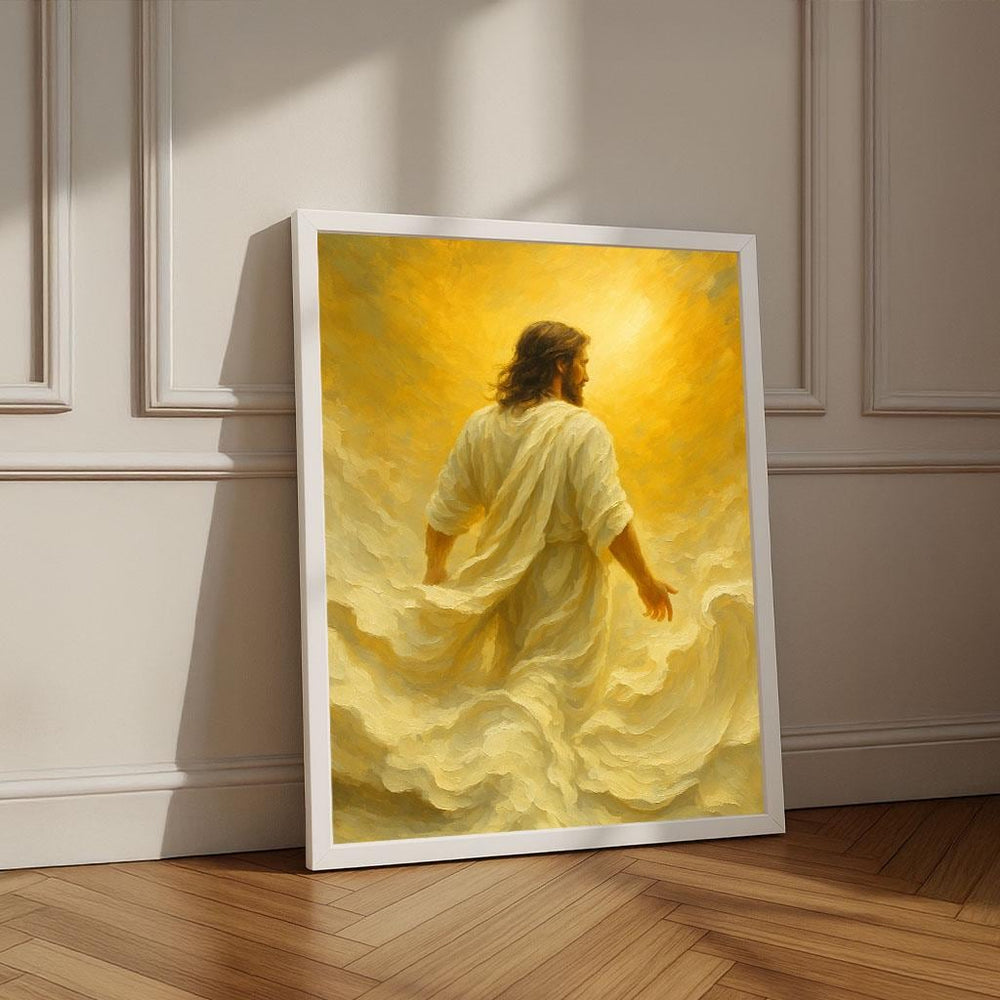 Radiant Jesus Canvas Print | Spiritual Home Decor, Religious Wall Art