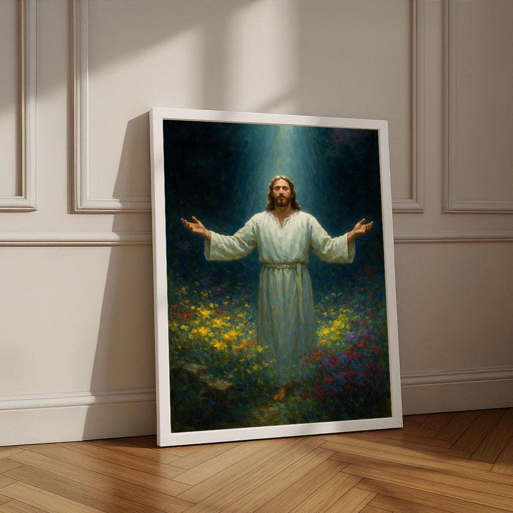 Radiant Jesus Canvas Print | Inspirational Christian Wall Art