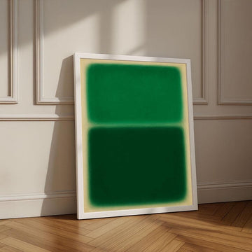Image 1 of Mark Rothko Green and Yellow Canvas Iconic Color Field Painting Reproduction for Bold Modern Interiors