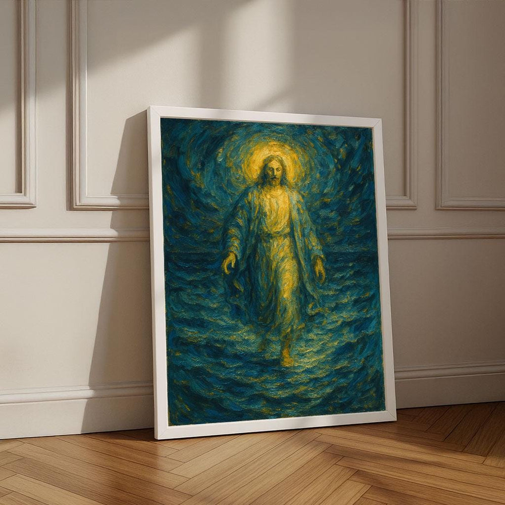 Jesus Walking in Light Canvas Art – Christian Home Decor