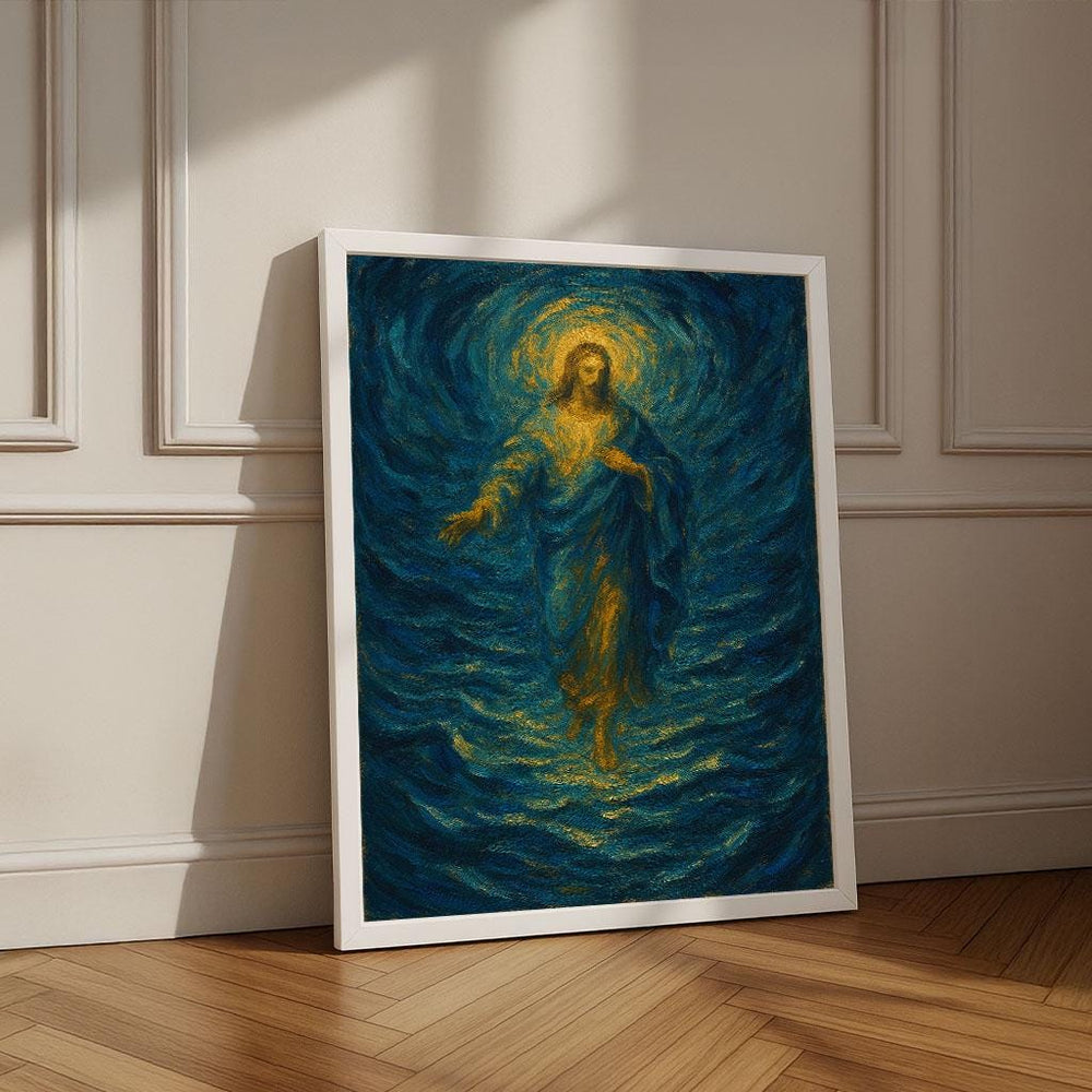 Radiant Jesus Canvas Print | Spiritual Home Decor