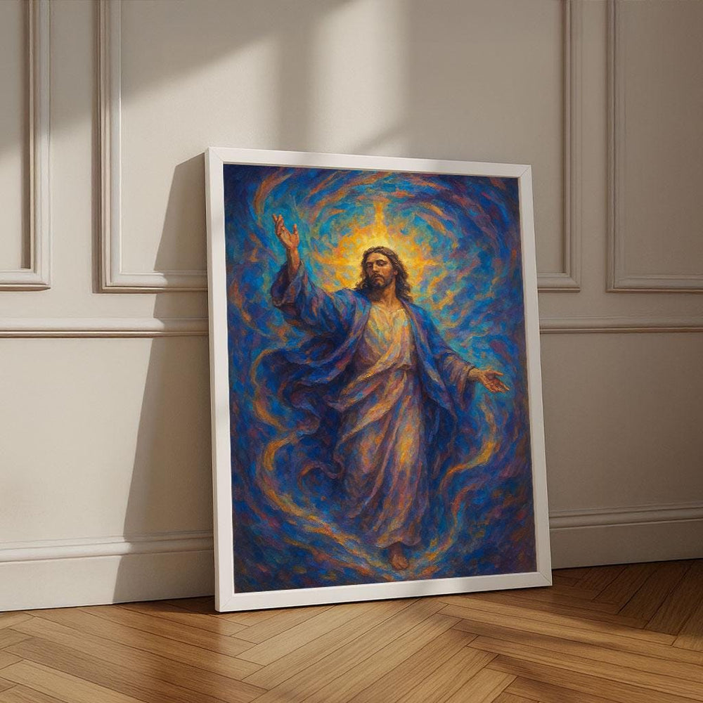Radiant Jesus Canvas Print | Spiritual Home Decor