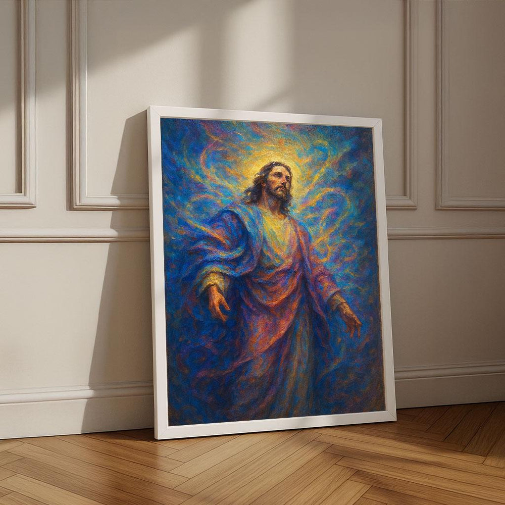 Radiant Jesus Canvas Print | Spiritual Home Decor