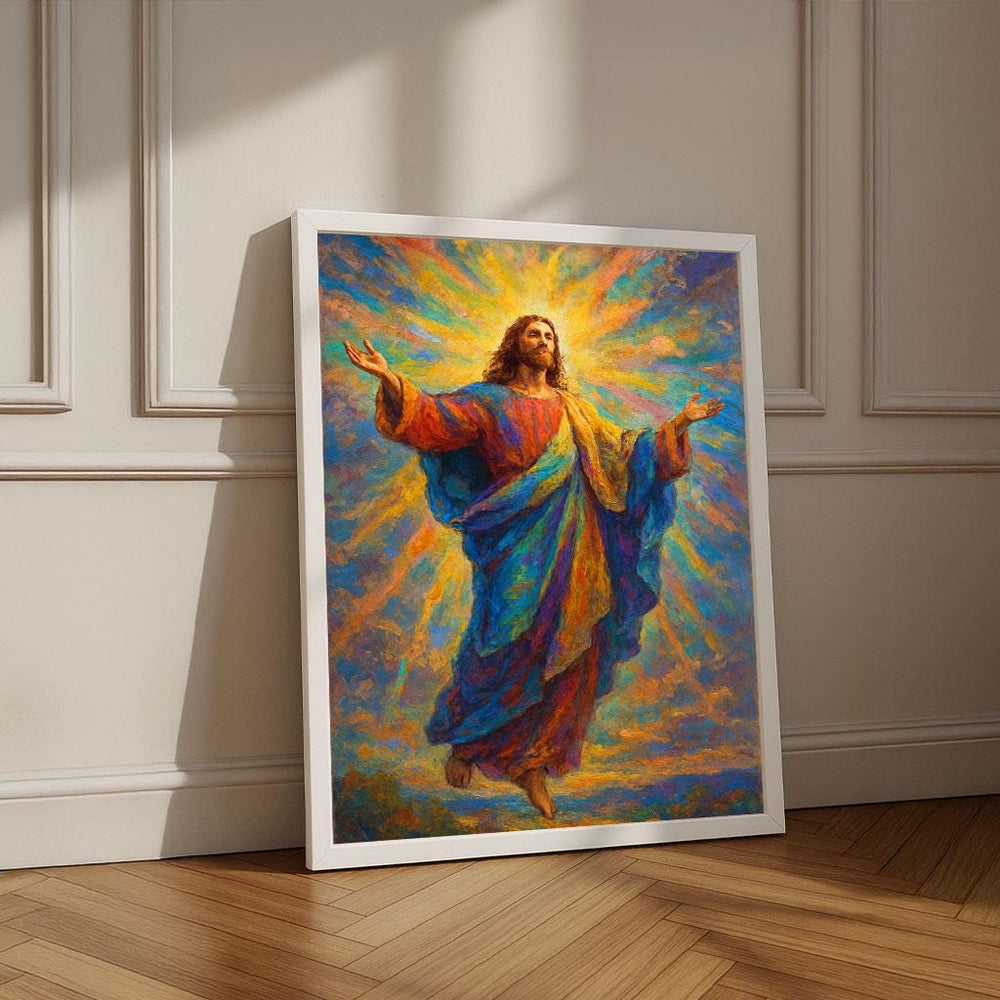 Radiant Jesus Canvas Print | Spiritual Wall Art