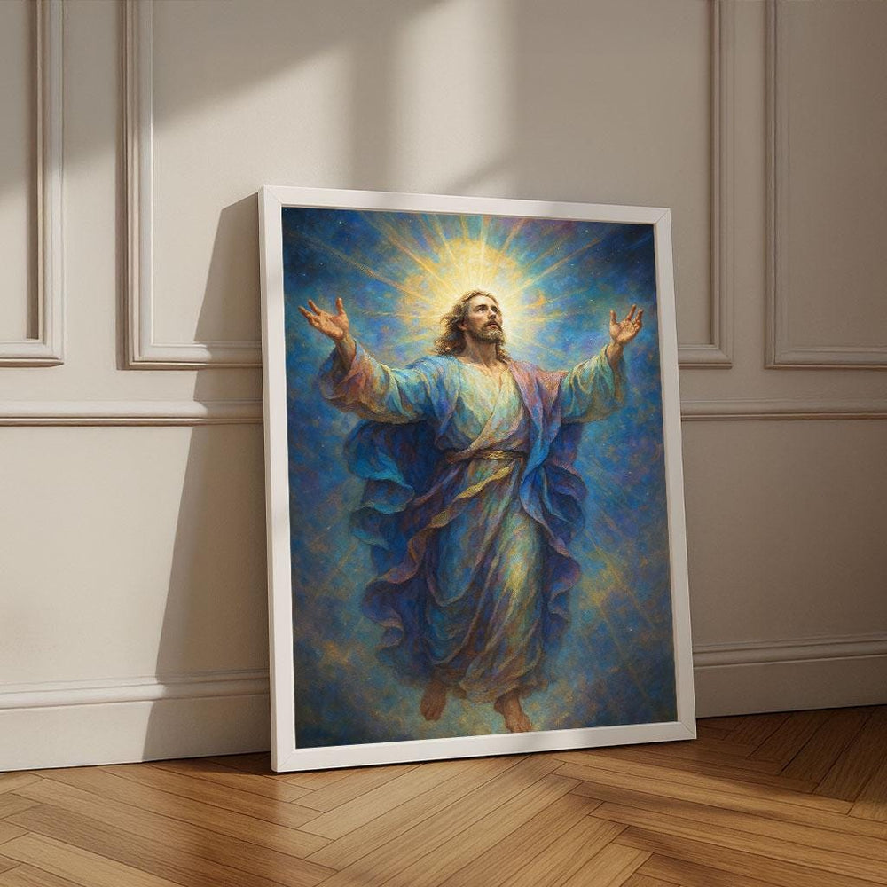 Radiant Jesus Canvas Print | Spiritual Wall Art