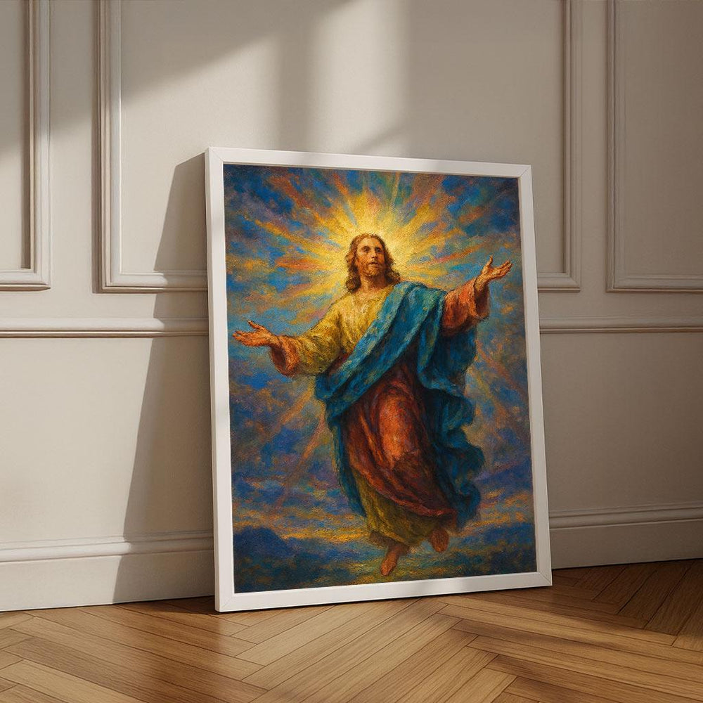 Radiant Jesus Canvas Print | Inspirational Christian Wall Art
