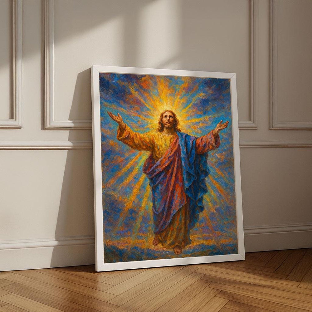 Radiant Jesus Canvas Print | Spiritual Wall Art