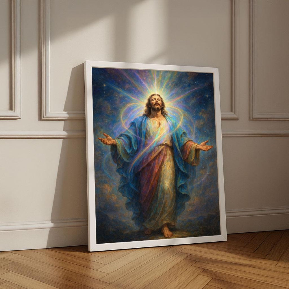 Radiant Jesus Canvas Print | Spiritual Home Decor