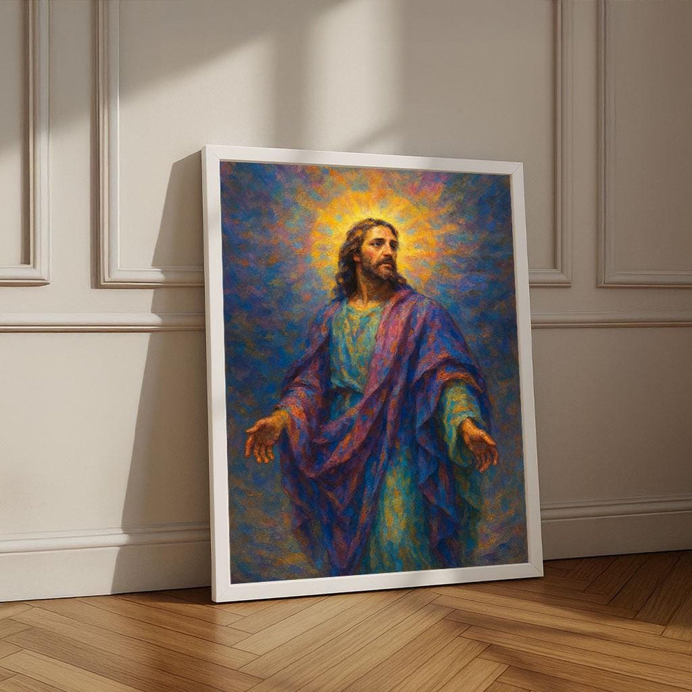 Radiant Jesus Canvas Print | Inspirational Wall Art