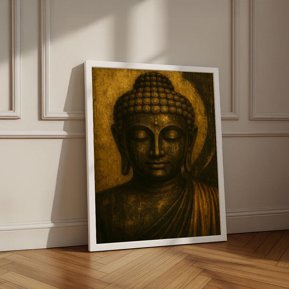 Tranquil Buddha Canvas Wall Art Print | Zen Spiritual Living Room Decor | Ready to Hang
