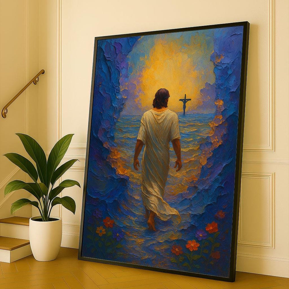 Radiant Jesus Canvas Print – Spiritual Statement Decor