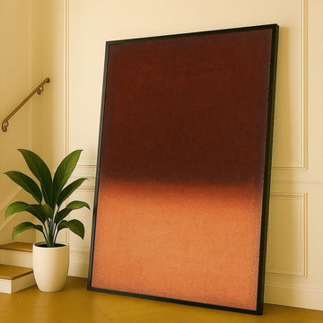 Image 1 of Mark Rothko Brown and Orange Canvas Iconic Color Field Painting Reproduction for Bold Modern Interiors