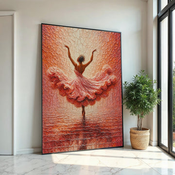 Elegant Ballerina Canvas, Dance Art Print, Ballet Wall Art, Canvas Art Painting, Wall Art Canvas Design, Ballet Art,Ready to Hang Decoration