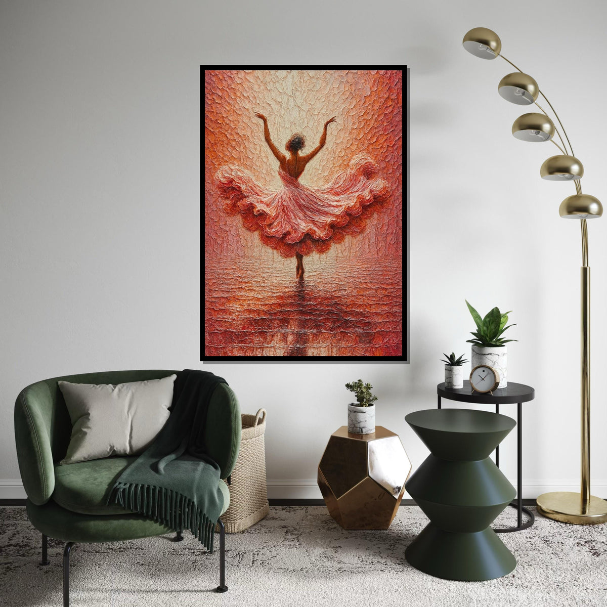Elegant Ballerina Canvas, Dance Art Print, Ballet Wall Art, Canvas Art Painting, Wall Art Canvas Design, Ballet Art,Ready to Hang Decoration