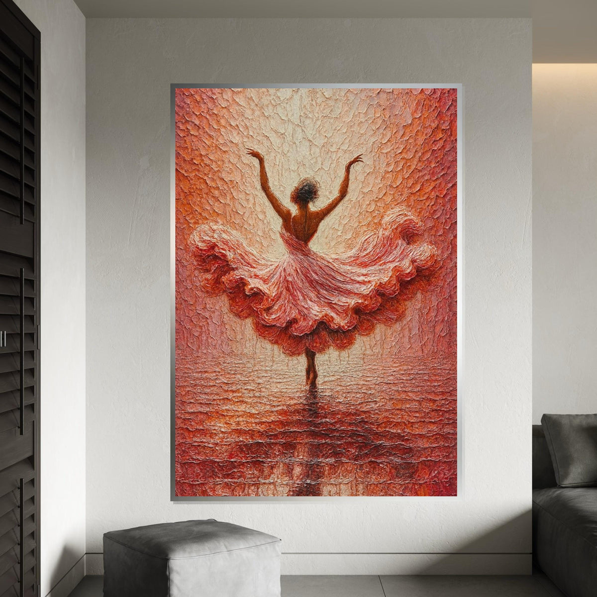 Elegant Ballerina Canvas, Dance Art Print, Ballet Wall Art, Canvas Art Painting, Wall Art Canvas Design, Ballet Art,Ready to Hang Decoration