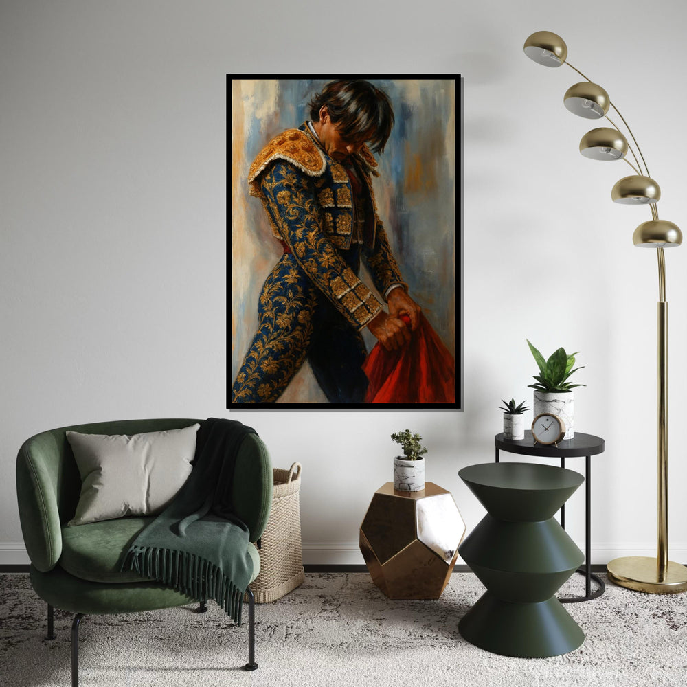 Matador Elegance, Bullfighter Canvas Art, Spanish Culture Painting, Wall Art Canvas Design, Ready to Hang Home Décor, Gift Art