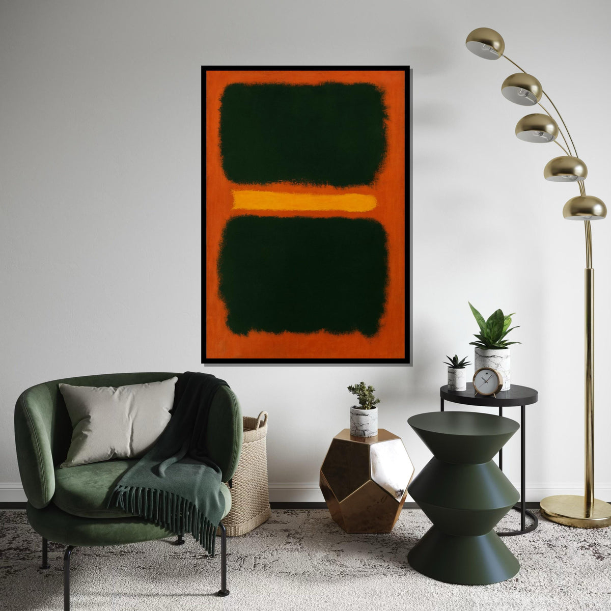 Mark Rothko Canvas, Mix Abstract Wall Art, Mark Rothko Style Print,Affiche Art,Expressionist Canvas Painting,Ready To Hang Decor,Print Art